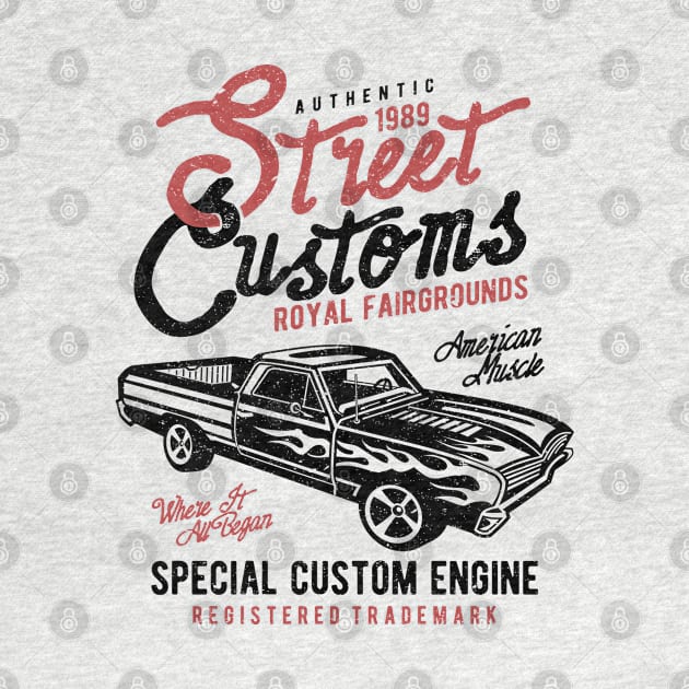 Street Customs: Vintage Classic Car Design by Jarecrow 